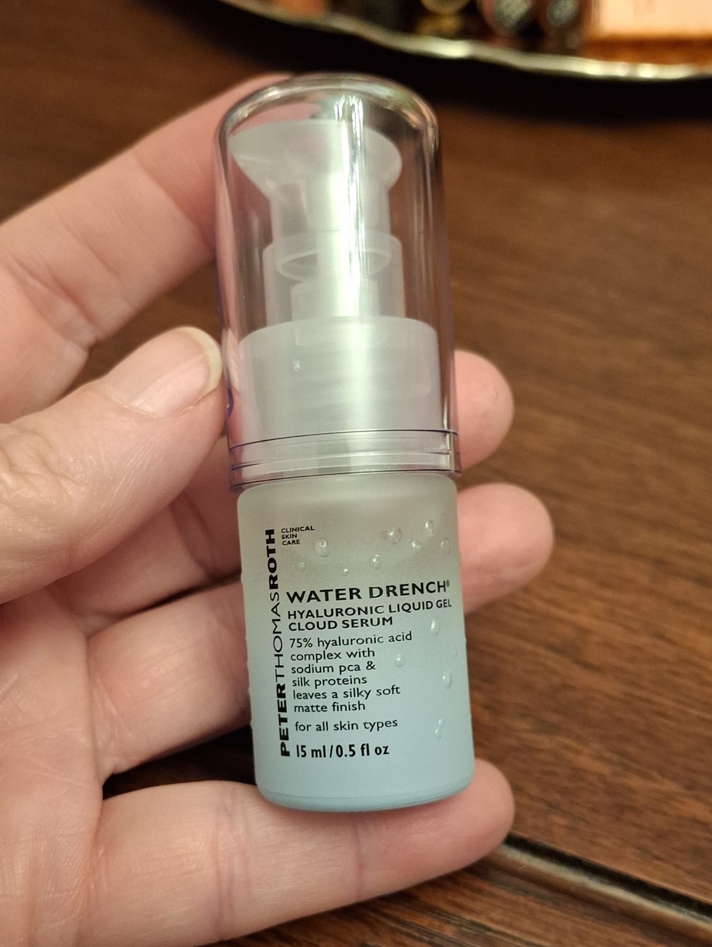 Peter Thomas Roth Water Drench Hyaluronic Liquid Gel Cloud Serum 15ml Pump New